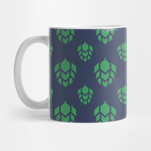 Green Beer Modern hops Pattern by byfab